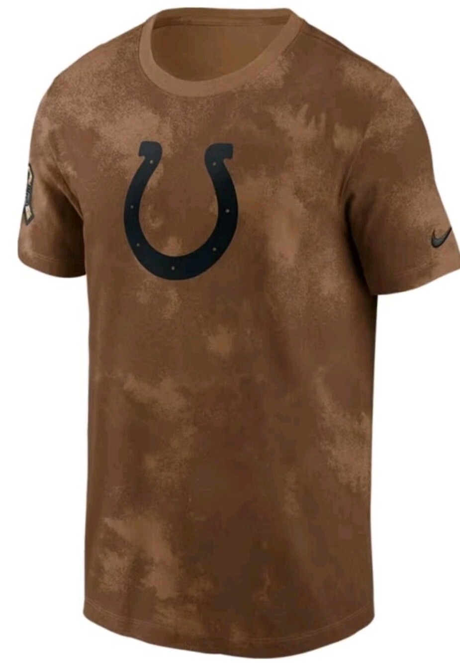 Indianapolis Colts Nike Salute To Service Shirt Short Sleeve Brown Small Nwt